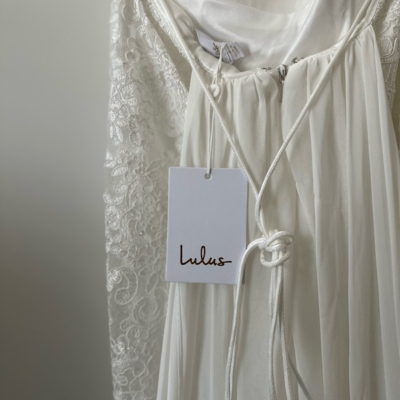 Remarkable Moment White Floral Embroidered Lace-Up Maxi Dress - Picture 12 of 12